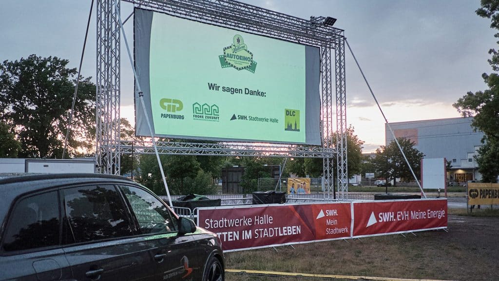 Geist und Reich Halle Promotion Marketing Autokino Design